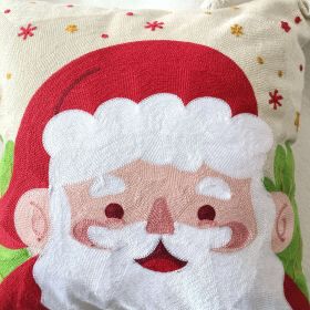 Holiday Decoration Cartoon Embroidery Pillow Cover