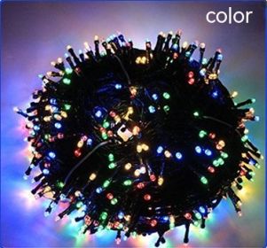 Solar-powered String Lights 8 Function LED Outdoor Waterproof (Option: Color-Remote Control 52 M 500 Lights)