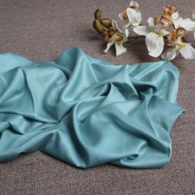 100s Tencel Square Pillow Cushion Solid Color Sofa Pillow Cover (Option: Lake Blue-55 X55CM Without Core)