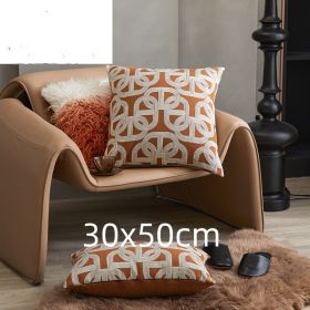 Sofa Cushion Case Bedside Square Pillow Backrest Throw Pillowcase (Option: Maze-30x50cm)