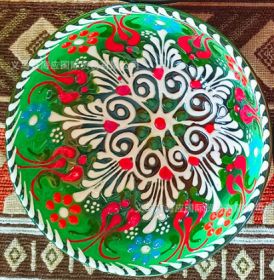 Turkish Ceramic Dishes For Household High-value Creative Tableware (Color: green)