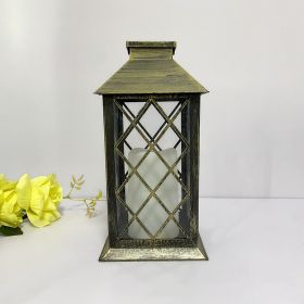 Outdoor Solar Wind LED Plastic Lantern (Option: Cyan without glass)