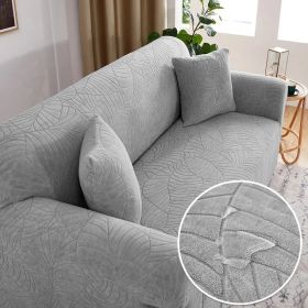 Sofa Cover Elastic All-inclusive Single Double Slipcover Dust Lazy Slipcover (Option: Light Gray-1seat90 140cm)