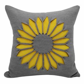 Modern Minimalist SUNFLOWER Sofa Living Room Pillow Hotel Bed Cushion Cover (Option: JY42045X45cm Without Core-Pillowcase)