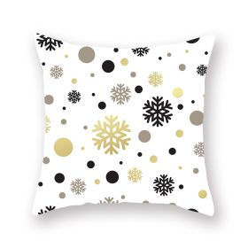 Home Golden Christmas Pillow Cover (Option: 19XMAS411-45x45cm)