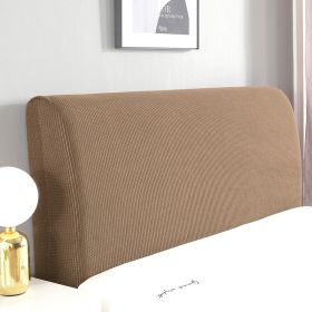 Headcover Cover All-inclusive Universal Dust Bed Back Cushion Cover Cloth (Option: Light offee-180cm)