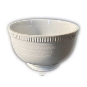 Retro And Old Stoneware Porcelain Color Glaze Relief Household Instant Noodle Bowl (Option: J)