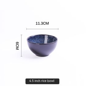 European Starry Sky Steak Plate (Option: 4.5Inch Rice Bowl)