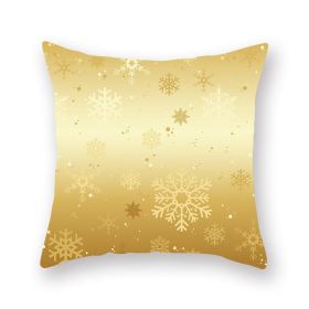 Home Golden Christmas Pillow Cover (Option: 19XMAS414-45x45cm)