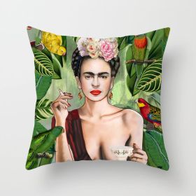 New Self-painted Cushion Cover Pillowcase (Option: DRD8020-45x45cm)