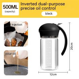 Oil Dispenser Spray And Pour Dual-purpose Oiler (Option: Black 500ml)