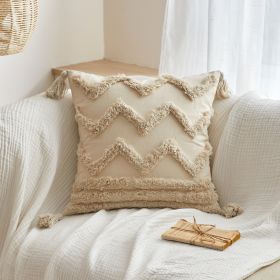 Plush Tassels And Quiet Bohemian Style Pillowcases (Option: Wave-Textile Core)