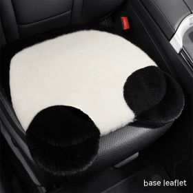 Car Cushion Winter Plush Single Three-piece Seat Goddess (Option: Base 1 Piece)