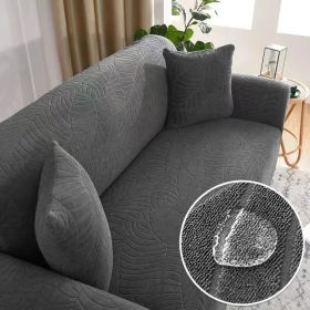 Sofa Cover Elastic All-inclusive Single Double Slipcover Dust Lazy Slipcover (Option: Dark Gray-2seats145 185cm)