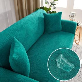 Sofa Cover Elastic All-inclusive Single Double Slipcover Dust Lazy Slipcover (Option: Emerald Green-4seats235 300cm)