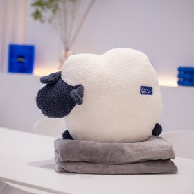 Plush To Sleep With Sheep Whale Pillow Airable Cover Fox Female (Option: Skiddo-Pillow Blanket)